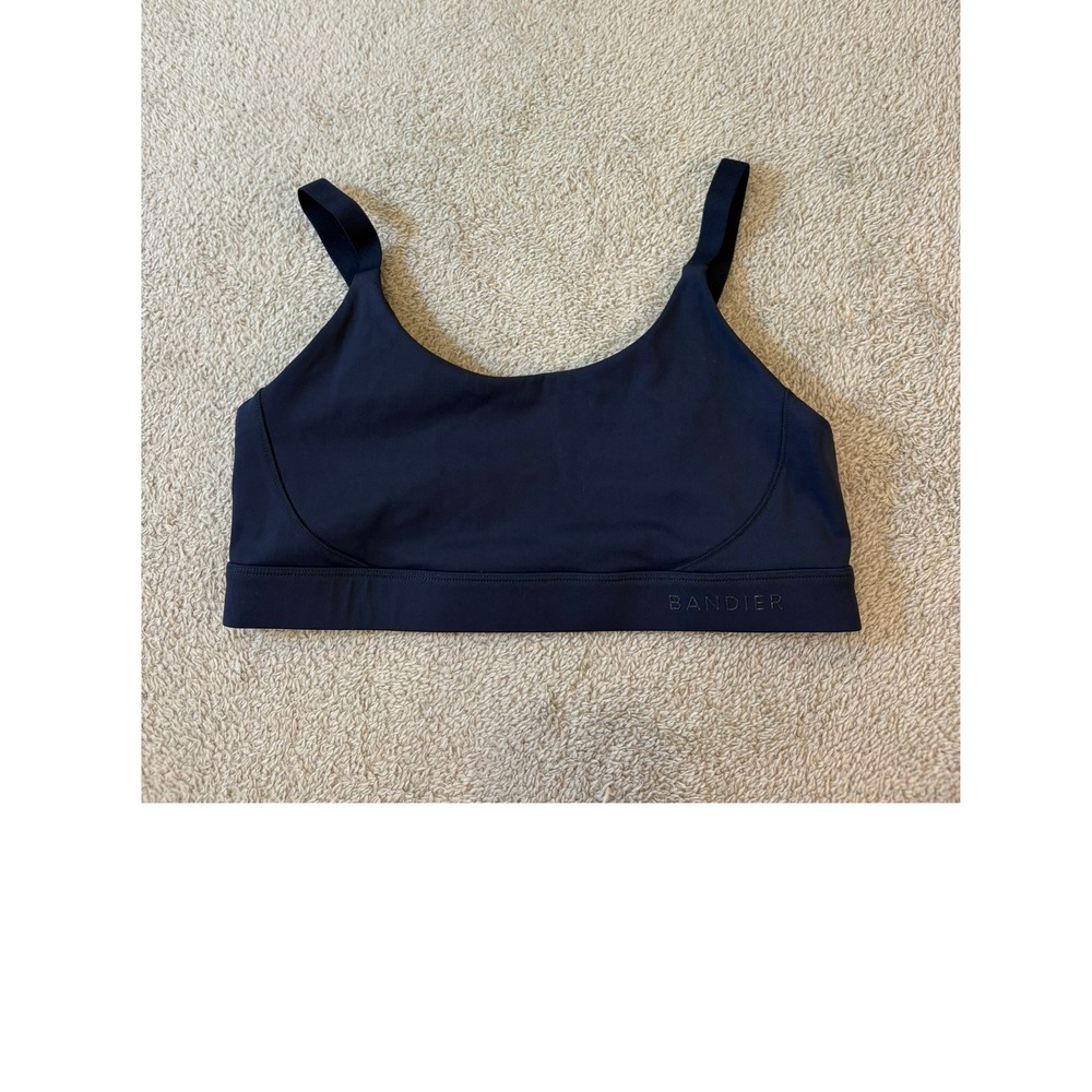 Bandier Low Impact Navy Blue Adjustable Strap Sports Bra BND10240 Small - Picture 2 of 8